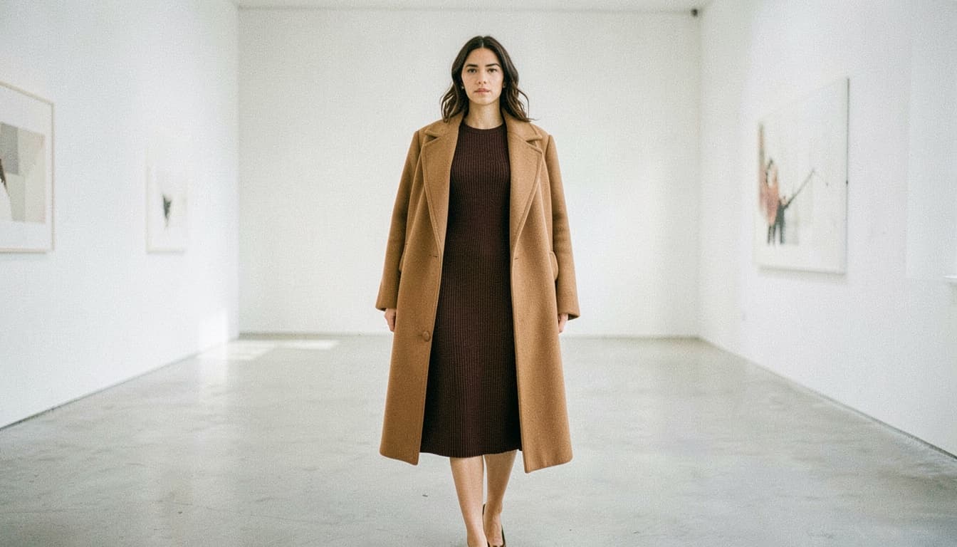 Cómo combinar un vestido de punto en invierno