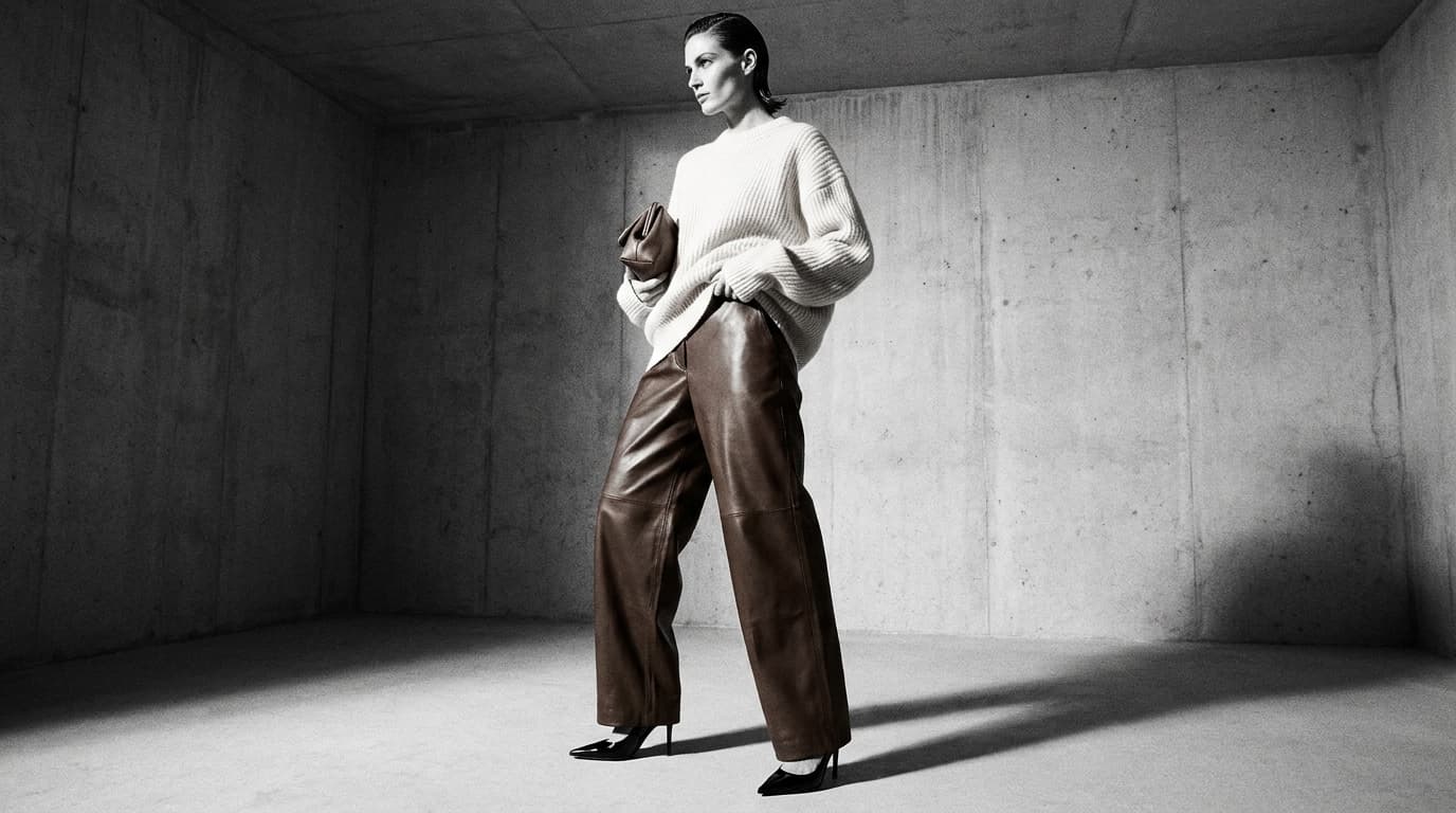 Cómo combinar un pantalón de cuero, con tabla de fórmulas